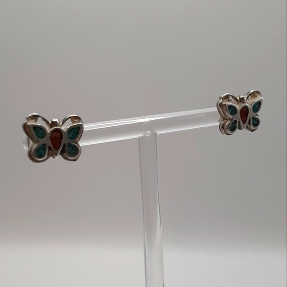 Native American Butterfly Earrings - Picture 2 of 5